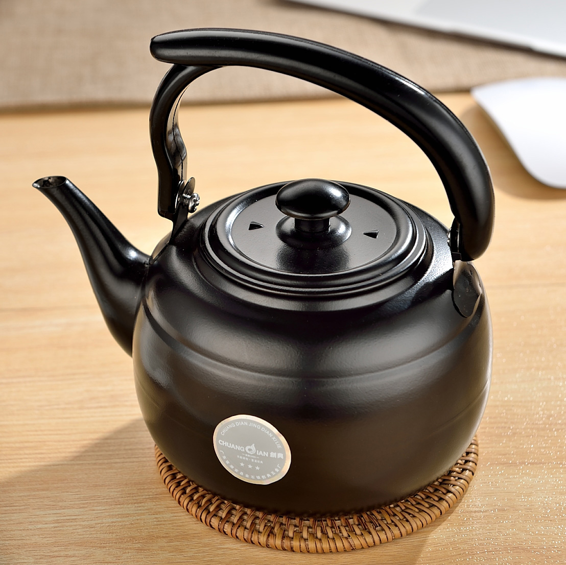 创典不锈钢酒精炉专用茶壶电磁茶壶批发