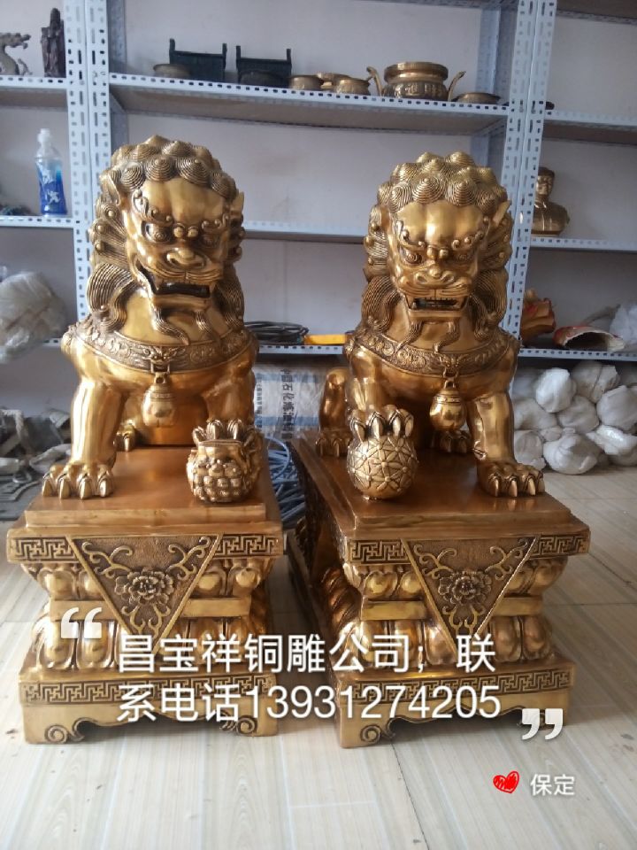 供应铜雕 铜雕生产厂家铜狮子