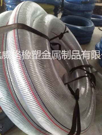供应透明PVC软管钢丝纤维增强复合软管图片