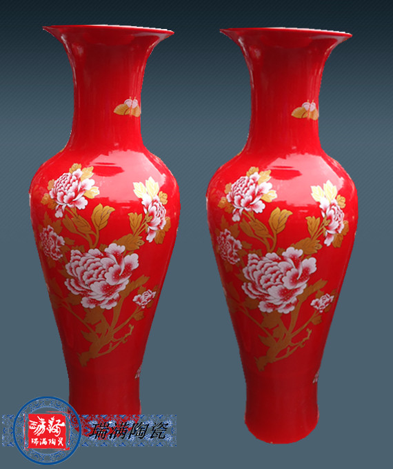 供应用于装饰的开业搬迁礼品景德镇陶瓷花瓶