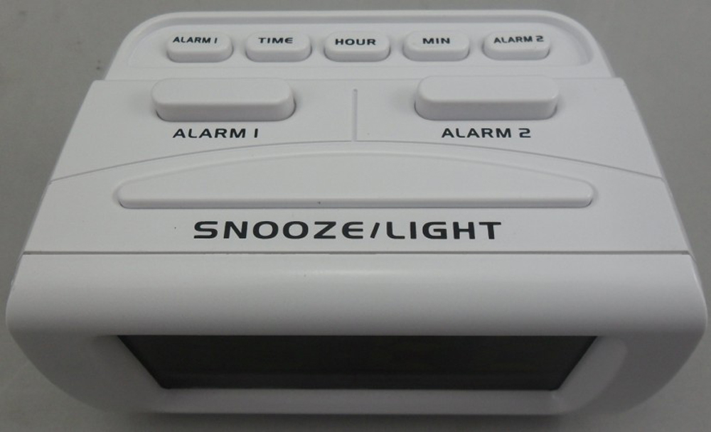 供应用于生活用品的方形带LED夜光贪睡聪明闹钟SL1623