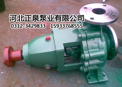 供应化工泵，河北正泉水泵为天津化工厂供应IH型不锈钢水泵