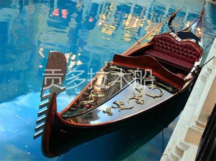 欧式木船贡多拉休闲木船休闲旅游船厦门景点专用船只大连旅游用船木船去那儿买好呢