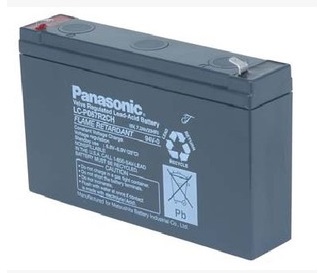 供应小型电器用电瓶 PANASONIC电池LC-R0612NA1 6V12AH充电电池