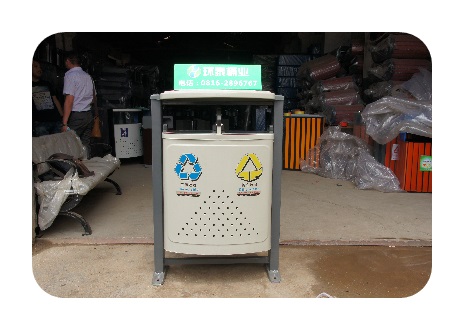 重庆街道垃圾桶，市政分类垃圾桶图片
