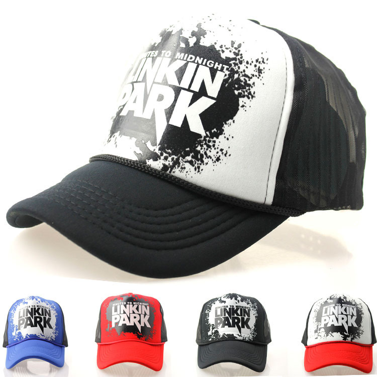 林肯公园货车帽子 韩版夏季防晒棒球网帽 遮阳嘻哈帽
