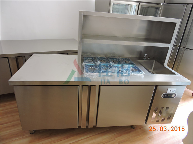 阜阳市奶茶店水吧台厂家供应用于厨房操作的奶茶店水吧台 成都哪里有卖水吧台 专用操作台冰柜