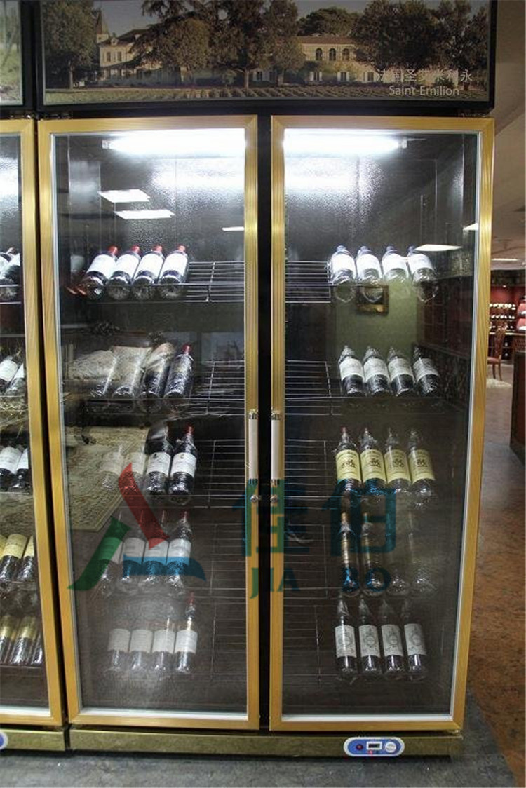 供应用于红酒冷藏的KTV红酒冷藏展示柜成都哪里有卖红酒保鲜柜的红酒冷柜图片