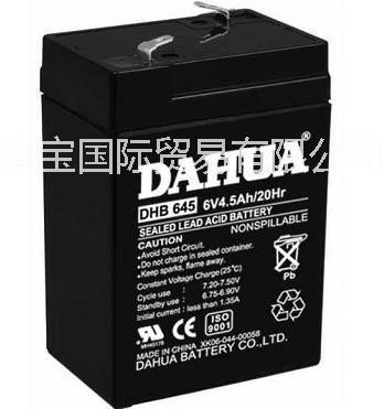 大华6V4.5AH电池/大华DHB645电池/大华电池DAHUA蓄电池销售