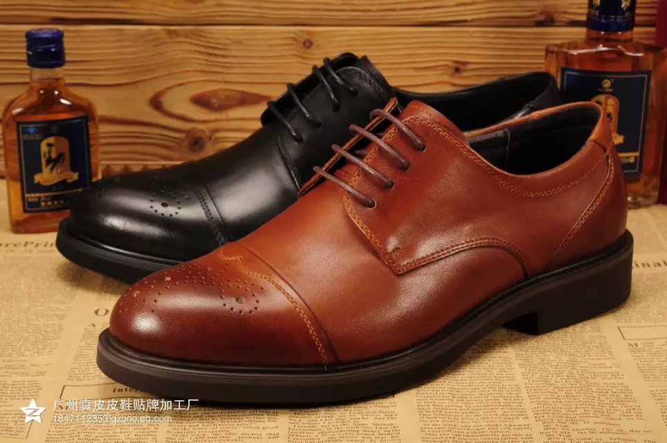 供应广东真皮鞋厂生产加工品牌男式皮鞋外贸休闲皮鞋正装商务皮鞋