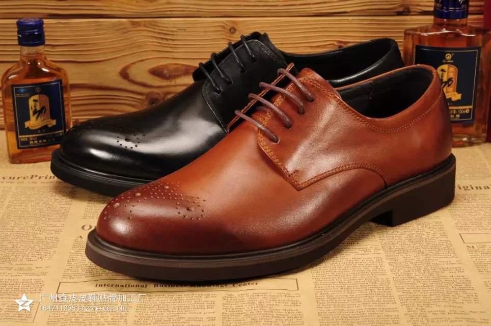 供应广东真皮鞋厂生产加工品牌男式皮鞋外贸休闲皮鞋正装商务皮鞋