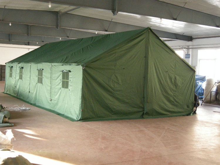 供应用于临时居住的济南施工帐篷，帐篷支架，帆布帐篷。图片