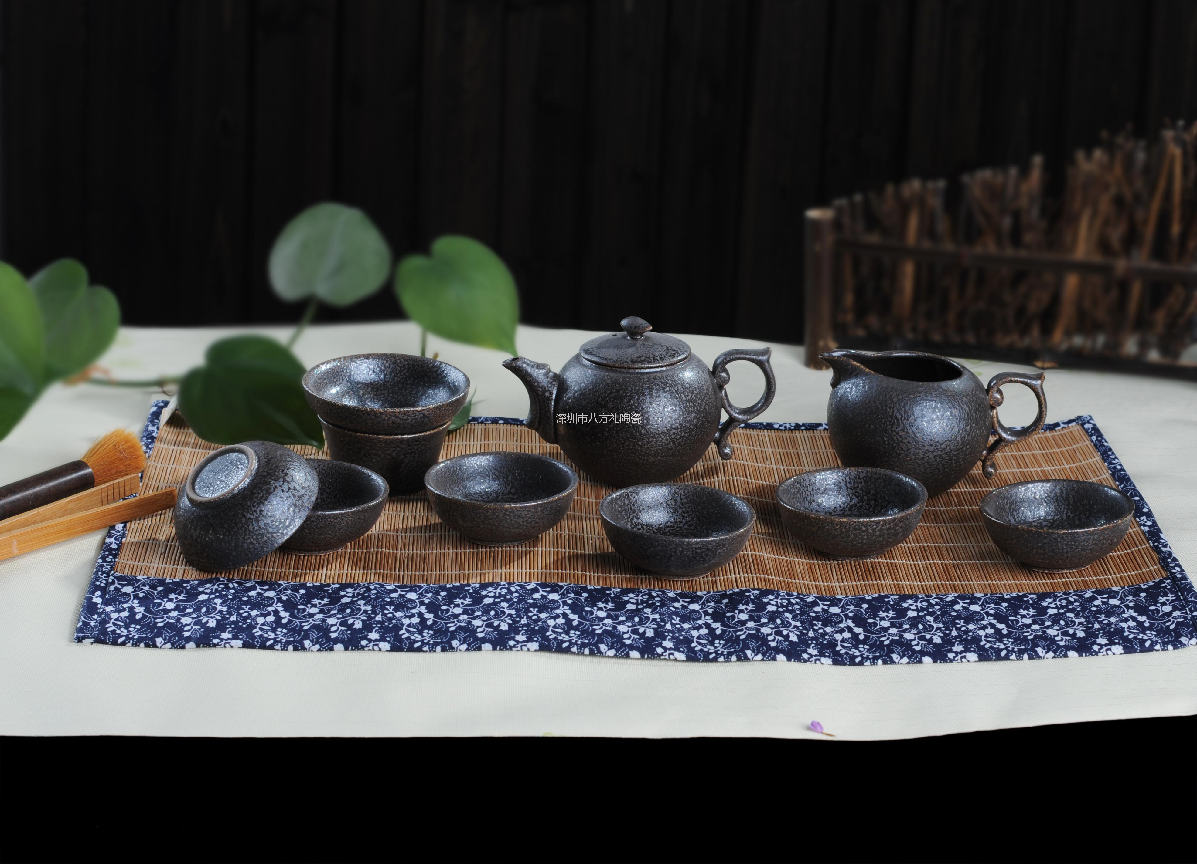 供应陶瓷茶具定制,陶瓷茶具定做八方礼