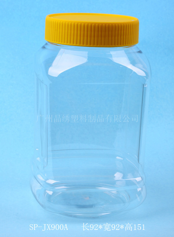 供应pet透明瓶900毫升方型瓶符合食品级包装瓶