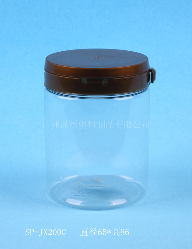 广州塑料瓶生产厂家200毫升小容量方型撕拉瓶包装糖果|果脯蜜饯