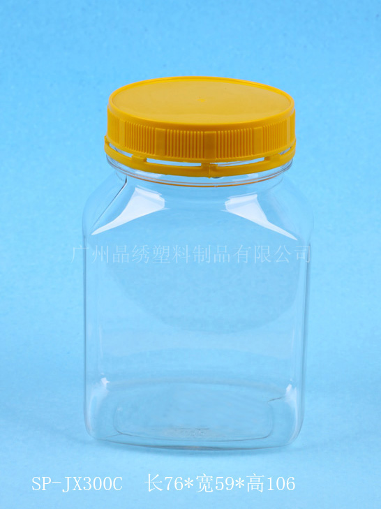 供应320毫升休闲食品瓶 撕拉瓶 PET透明圆瓶