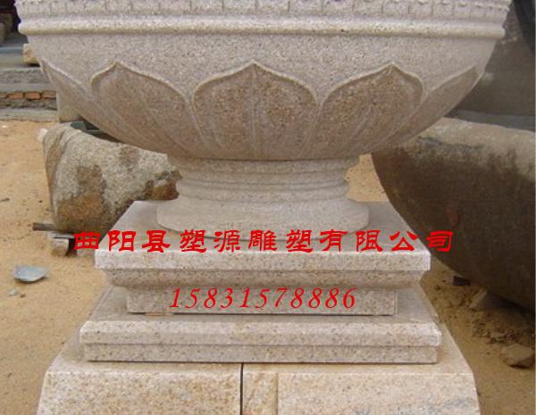 黄锈石花盆价格-曲阳石材雕刻价格-曲阳塑源雕塑有限公司
