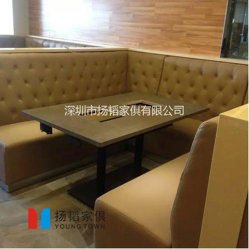 信誉好的不锈钢餐椅深圳市品牌扬韬火锅桌！图片