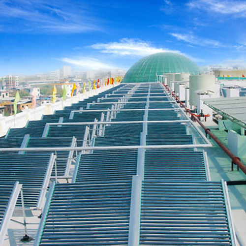 供应红日玻璃真空管节能太阳能热水工程系统厂家直销图片