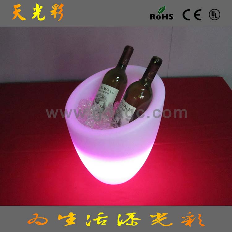 供应LED多功能冰桶 多功能冰酒桶 LED发光酒吧用品 发光家具