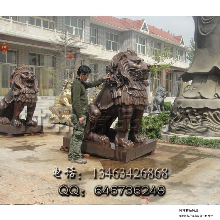 供应用于铜雕狮子批发的大型铸铜雕塑铸铜图片