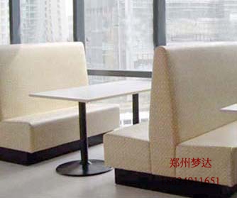 供应用于皮革的郑州定制西餐厅沙发卡座 咖啡厅沙