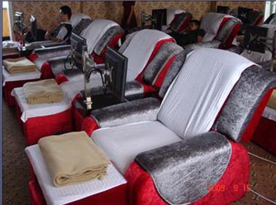 供应郑州定制手气电动足疗沙发 按摩床美容美甲沙发床 足浴沙发躺椅