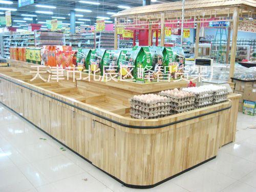 供应用于超市货物摆放的木质货架展示柜/天津峰智货物摆放木质货架展示柜厂家