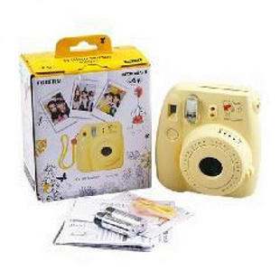 供应拍立得相机香港富士香港拍立得相机批发一次成像相机mini8相机 轻松熊黄色