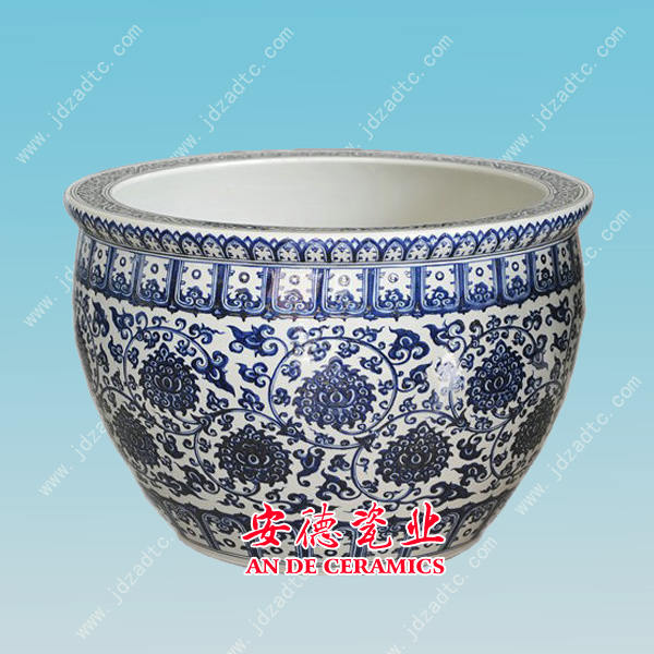 供应陶瓷大缸批发 定做陶瓷大缸价格 1.2米大缸价格图片