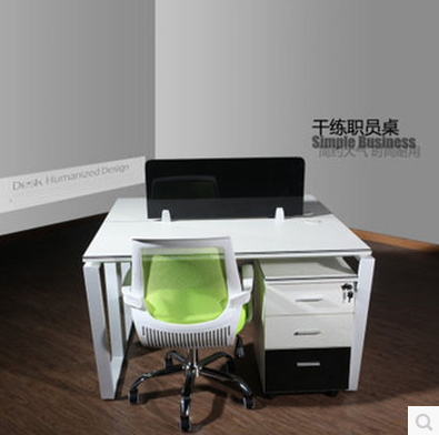 供应办公桌09上海黎穿办公家具简约现代时尚屏风隔断组合电脑职员工作办公桌椅图片