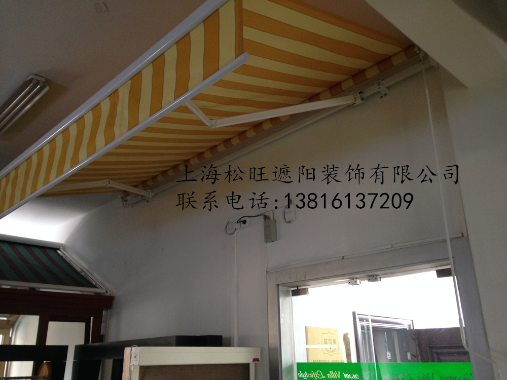 上海户外遮阳棚伸缩蓬别墅雨棚电动遮阳雨棚庭院休闲遮阳伞图片