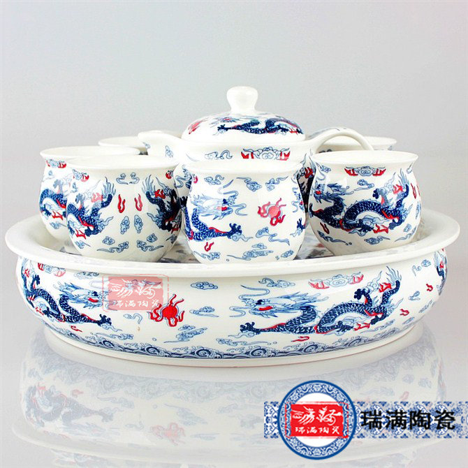 供应用于日用的陶瓷茶具价格咨询 景德镇茶具套装