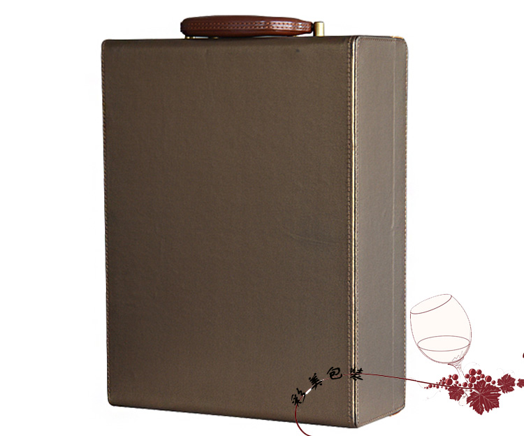 红酒皮盒生产工厂供应红酒皮盒生产工厂 高档红酒盒批发制作 彩美红酒盒 葡萄酒礼品盒包装盒
