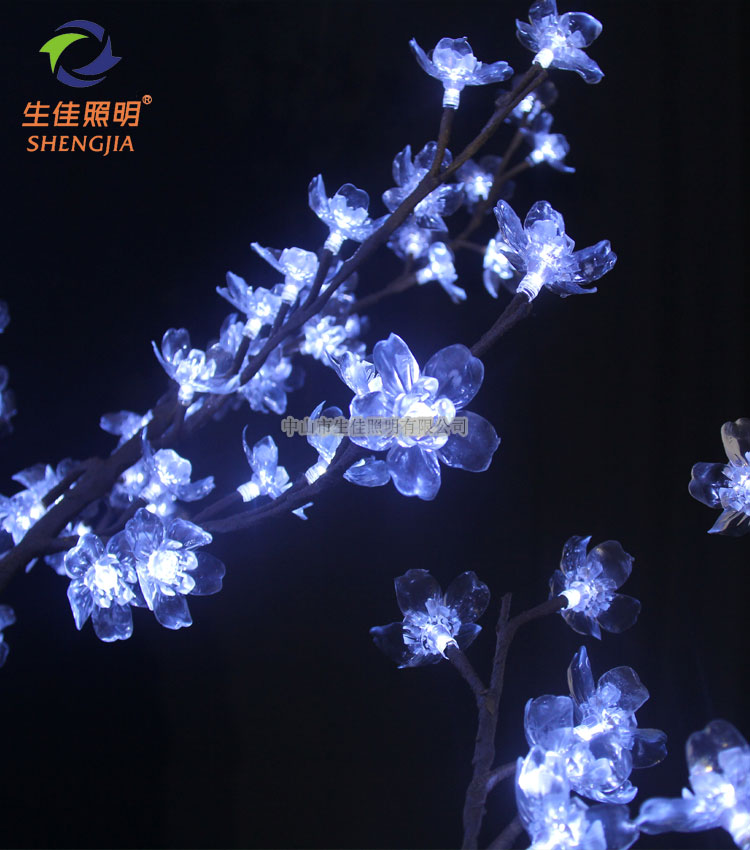 供应用于室外景观亮化的夜景亮化低压仿真LED桃樱花树灯厂图片