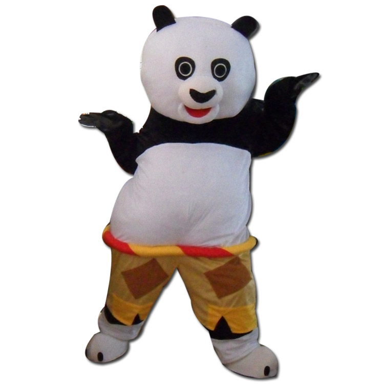 供应卡通人偶服装定做吉祥物功夫熊猫