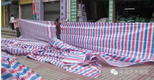供应江苏防雨布，南韩塑编布，蓝白彩条布，南韩篷布。