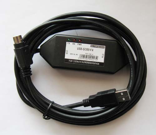 供应河北石家庄三菱PLC编程电缆USB-SC-09下载线