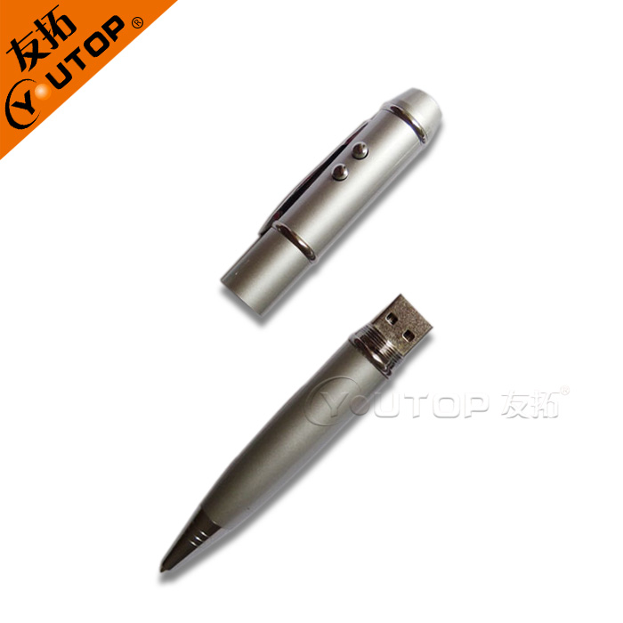 供应双灯U盘笔YT-7114-多功能商务特色U盘笔-定制时尚优盘笔工厂