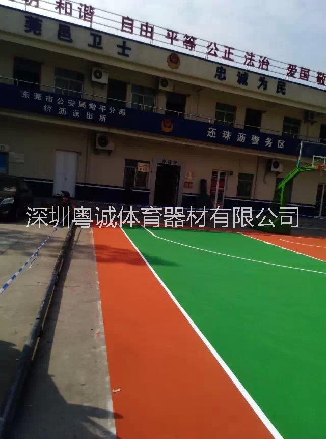 篮球场 供应篮球场 东莞篮球场涂料价格 蓝球场涂料 篮球场施工