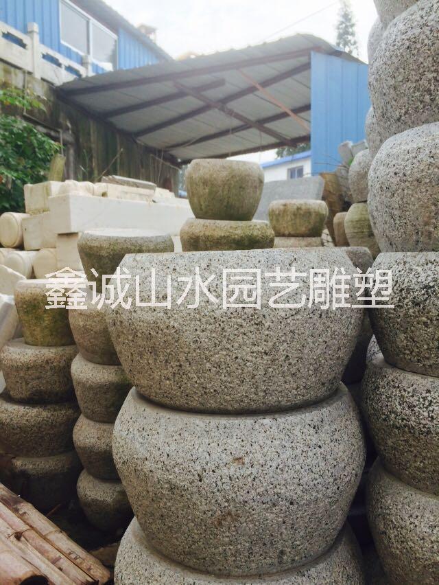 上海市古建木长廊，木凉亭底座石雕石鼓图厂家