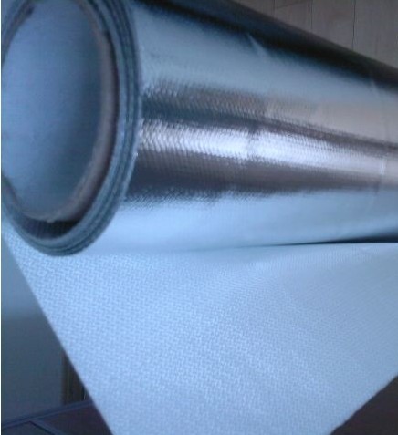 供应焊接防火布耐高温铝箔布导热铝箔布应用于阻隔水汽，包扎高温设备，遮蔽防水防潮