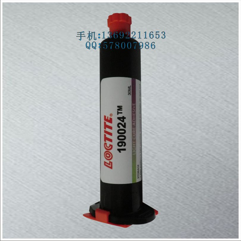 供应用于化工产品的原装乐泰190024胶水，乐泰UV胶水，图片