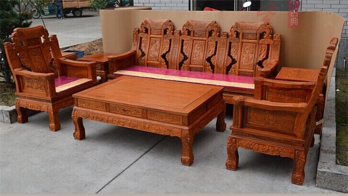供应太子宝鼎沙发6件套-红木家具APP-红木沙发-东阳红木销售-红木批发-缅甸花梨家具