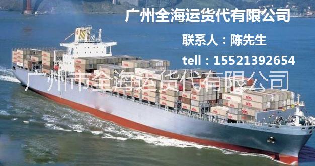 供应用于运输的海运，集装箱海运，门到门海运，广州货代，海陆联运