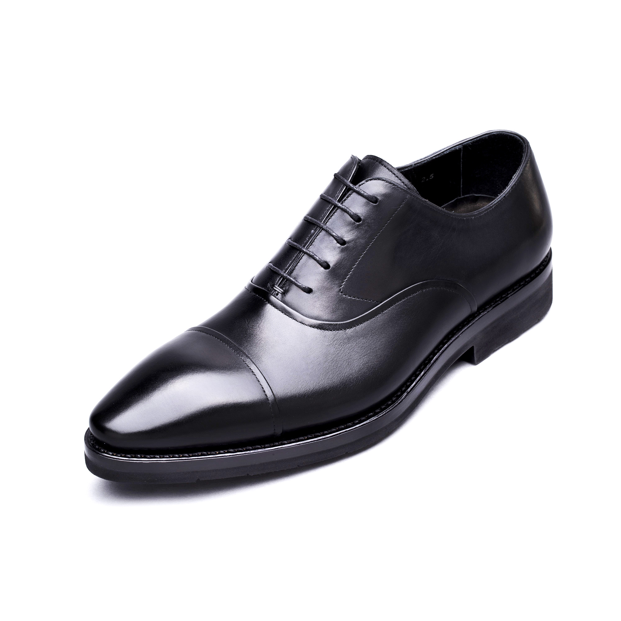 供应XL超轻 牛津鞋 黑色（HIHFOREVER JP.3D皮鞋 固特异手工皮鞋意大利真皮商务休闲男士舒适首选）图片