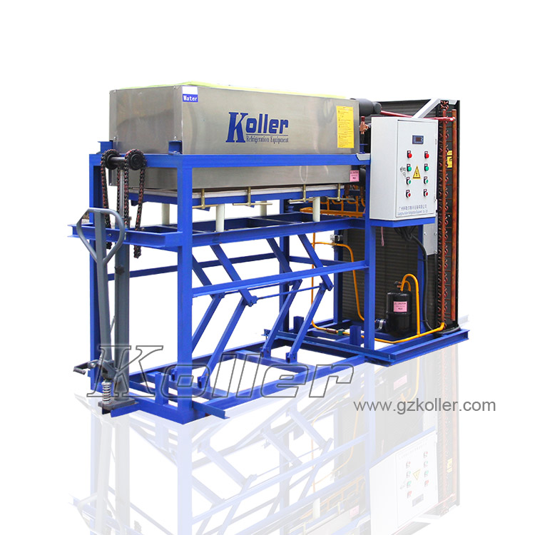 广州科勒尔制冷设备有限公司KOLLER品牌 风冷冰砖机 海产 食品级保鲜 供应1.5吨铝板直接蒸发冰砖机