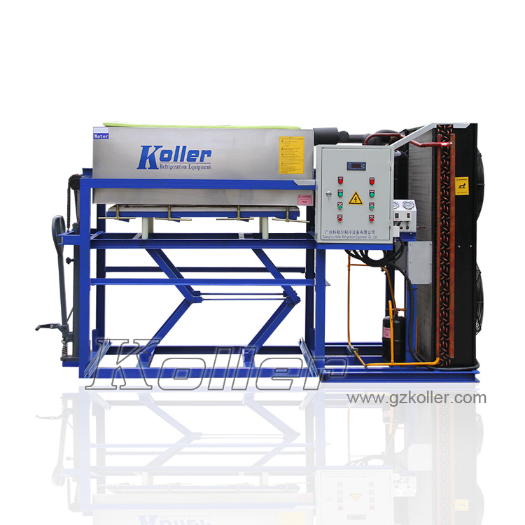广州科勒尔制冷设备有限公司KOLLER品牌 风冷冰砖机 海产 食品级保鲜 供应1.5吨铝板直接蒸发冰砖机