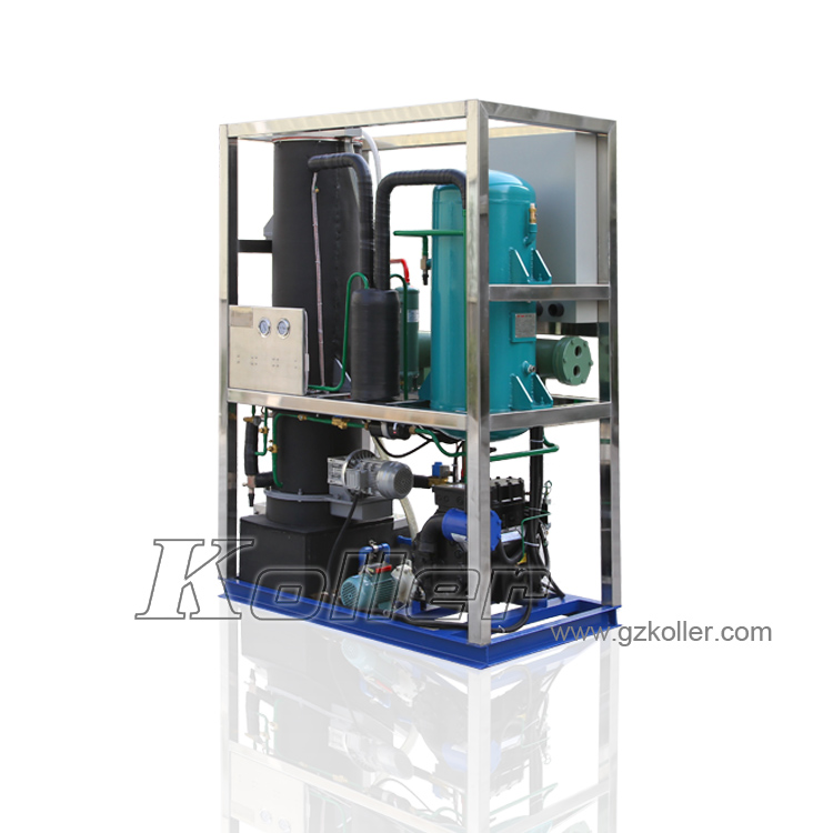 广州科勒尔制冷设备有限公司KOLLER品牌 管冰机（水冷）进口配件 食品工业使用制冰机 供应2-4吨管冰机