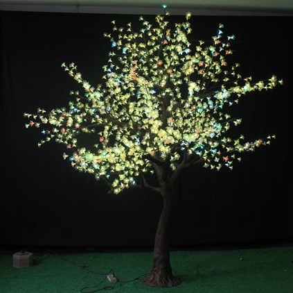 供应用于室外景观亮化的夜景亮化七彩led景观樱花树灯图片